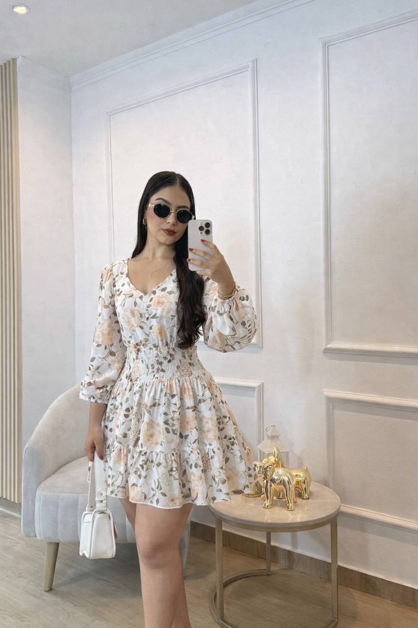VESTIDO FLOR ROSAL